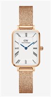 Armbanduhr Daniel Wellington Dame PETITE&QUADRO ROMAN EXTENSION in Stahl DW00100687 - DW00100687